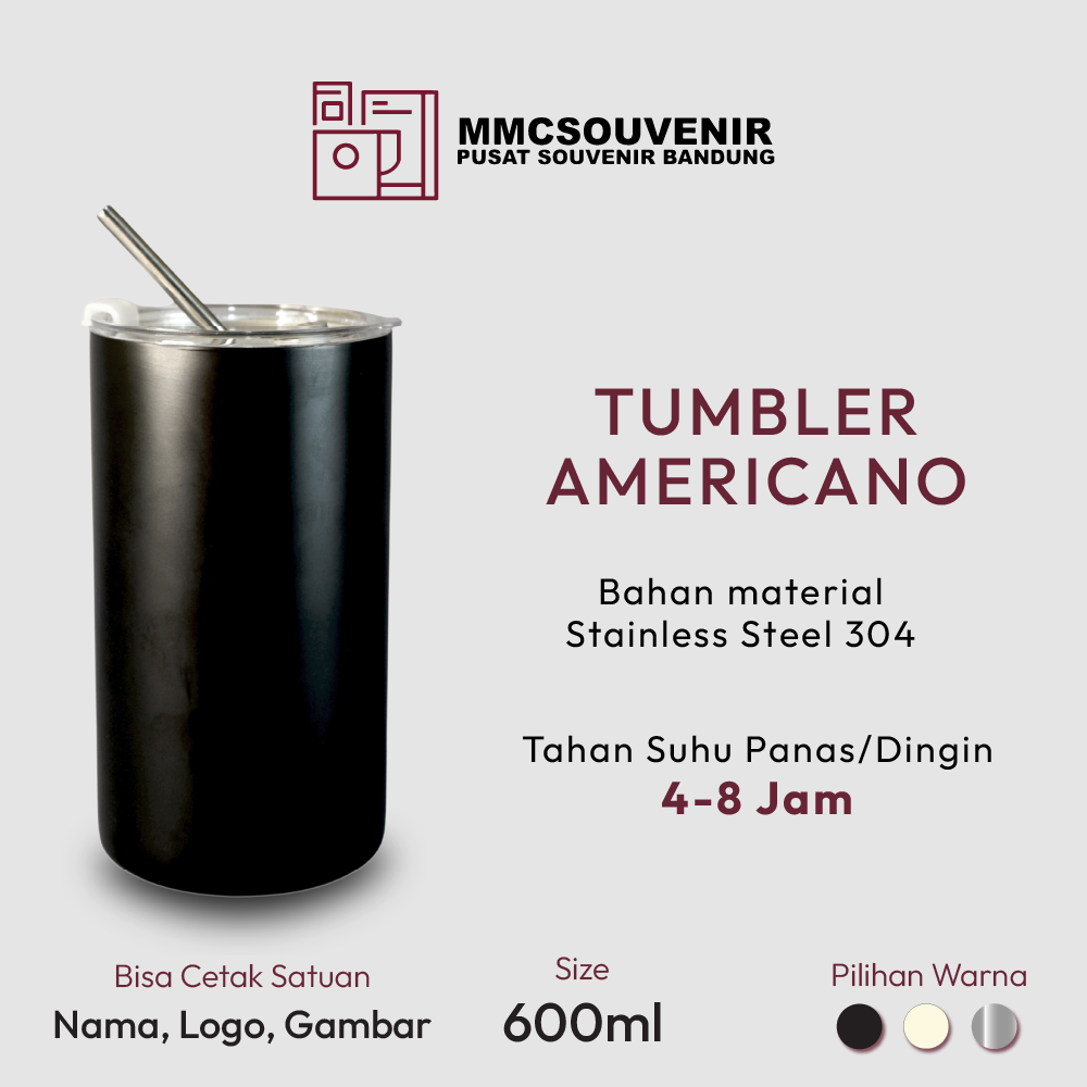 tumbler custom Americano Bandung tampak produk