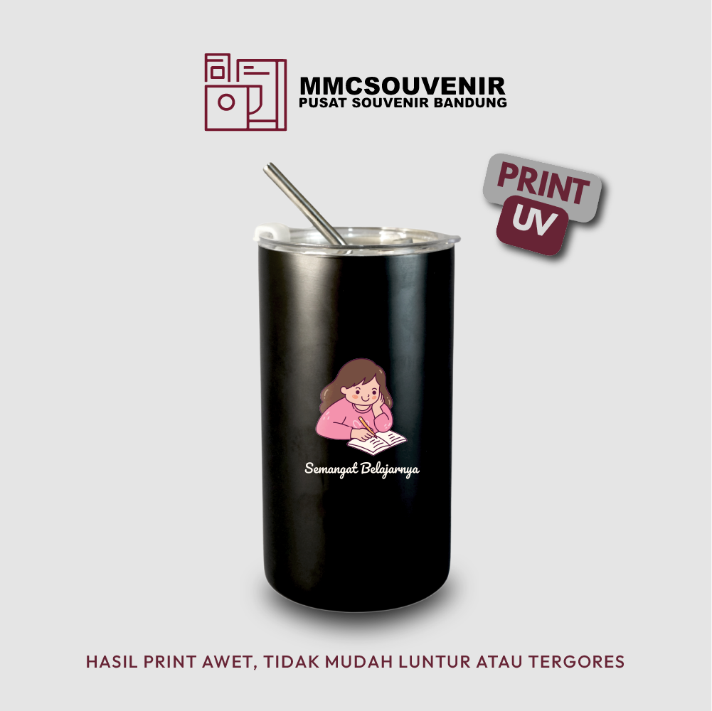 contoh hasil print UV pada tumbler Americano
