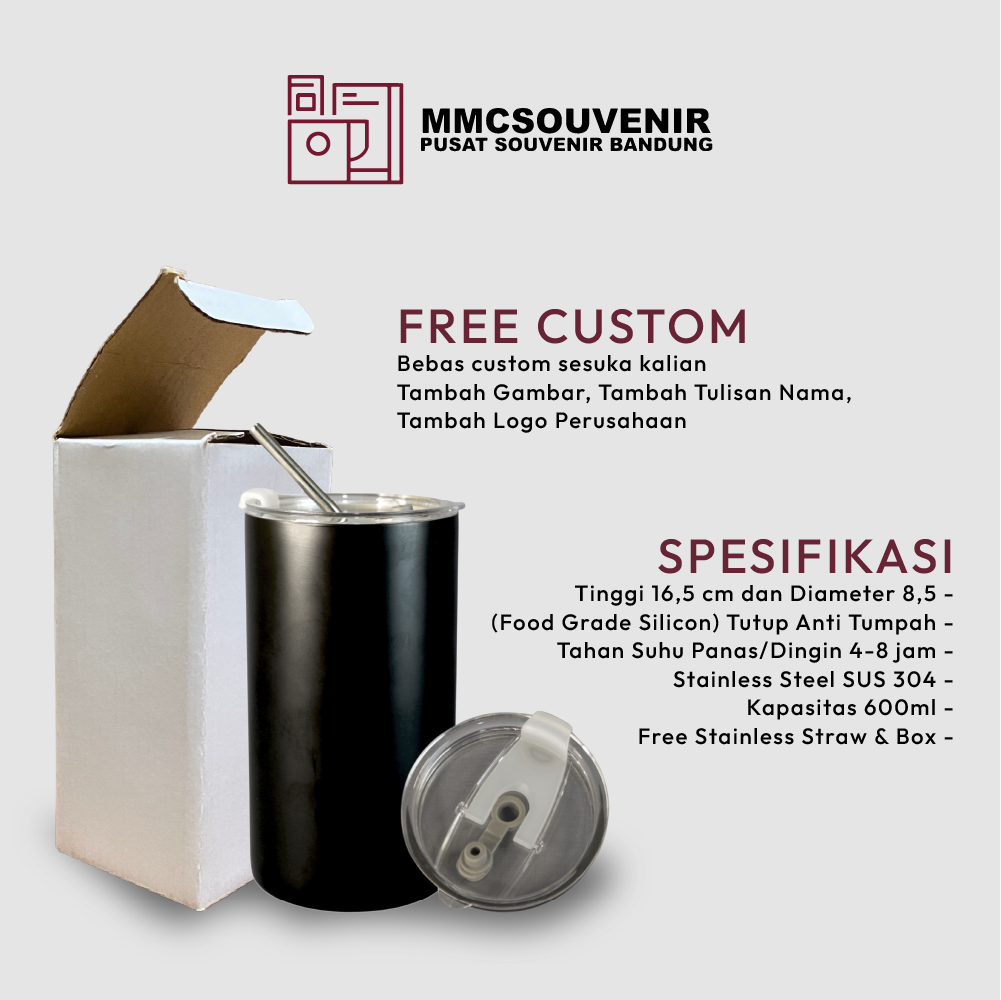 spesifikasi tumbler Americano stainless steel 304
