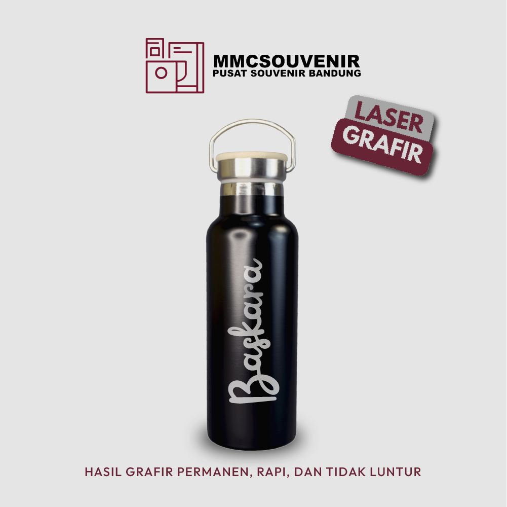 contoh hasil laser grafir pada tumbler Arizona