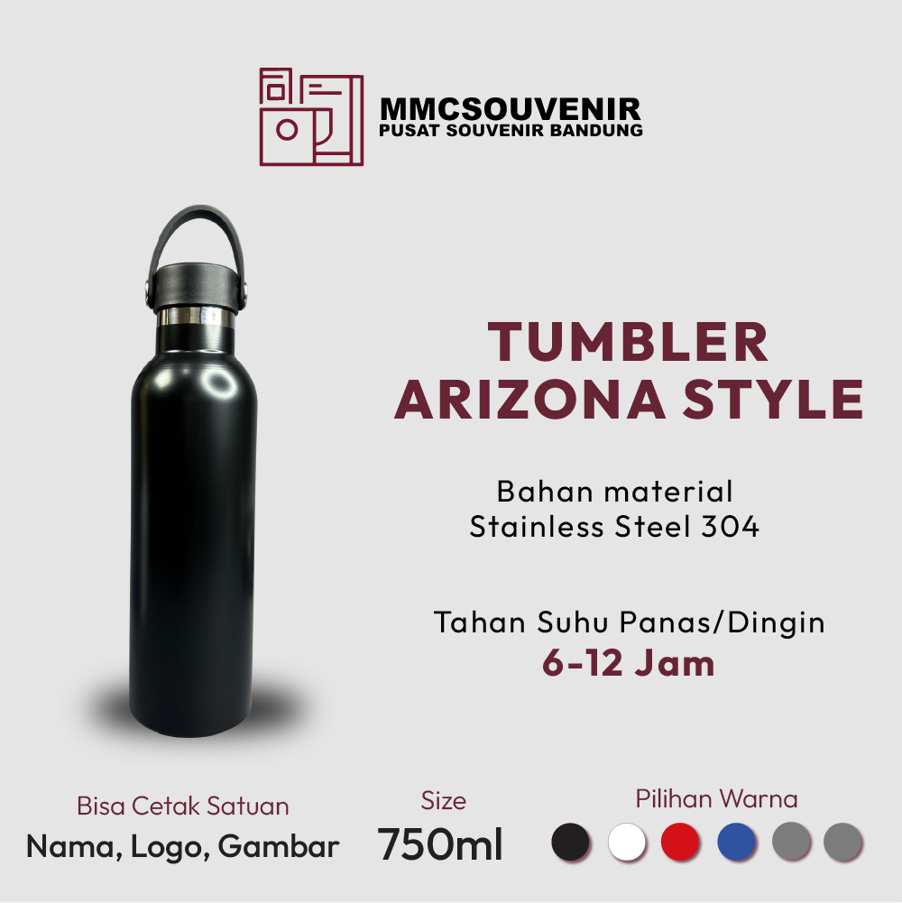 tumbler custom Arizona Style Bandung tampak produk