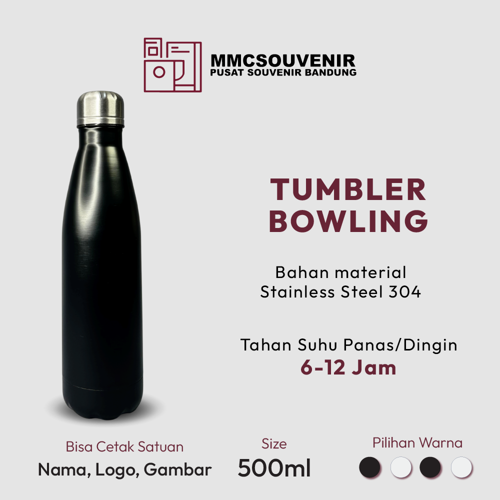 tumbler custom Bowling Bandung tampak produk
