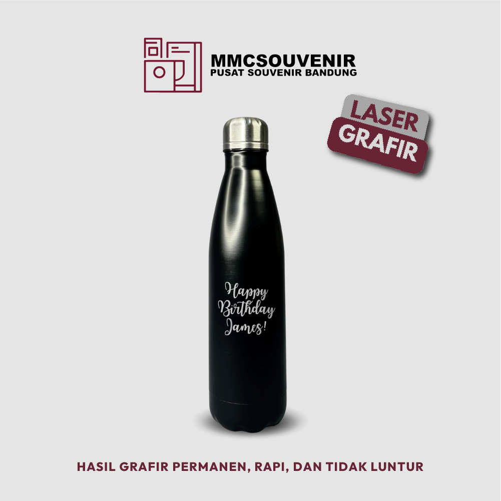 contoh hasil laser grafir pada tumbler Bowling