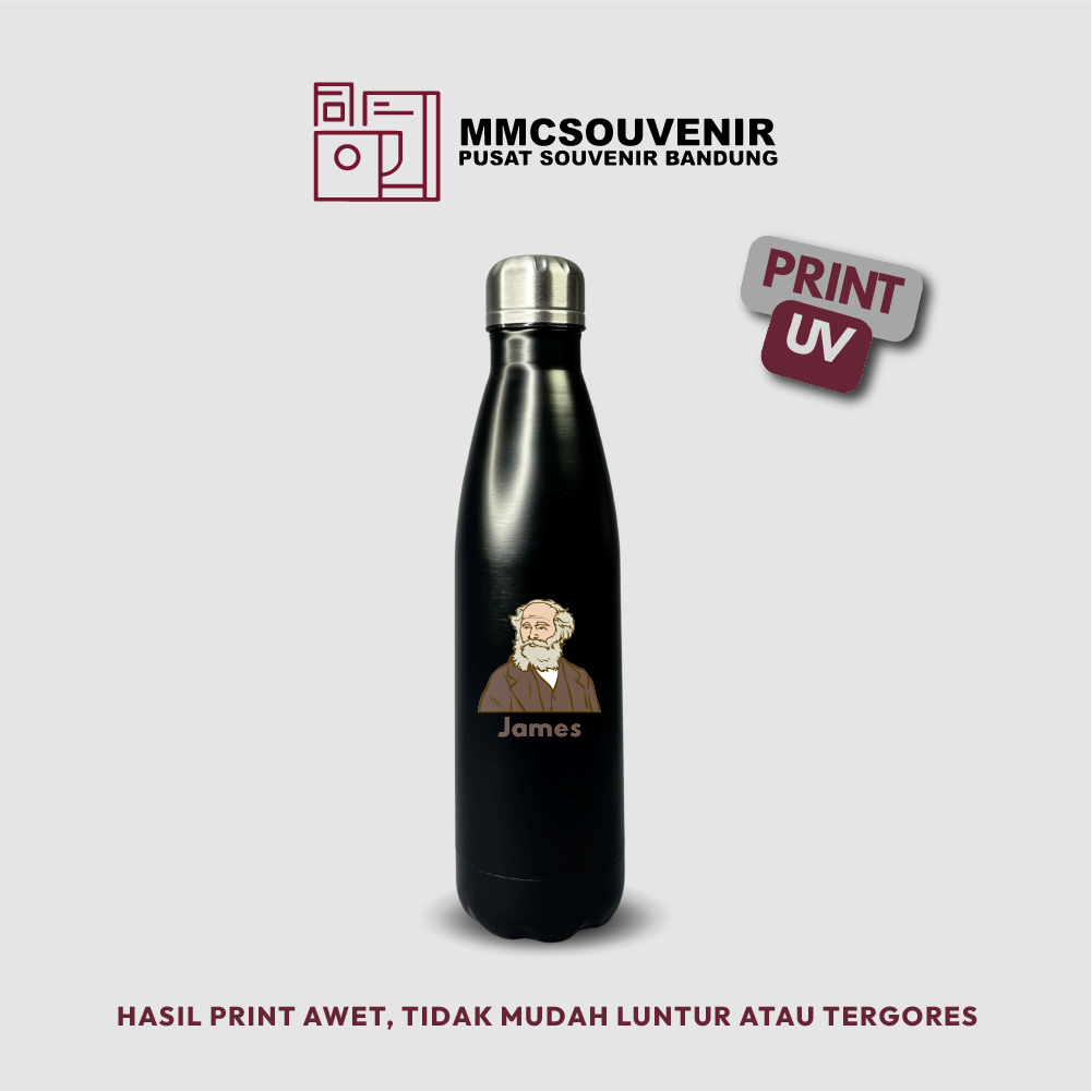 contoh hasil print UV pada tumbler Bowling
