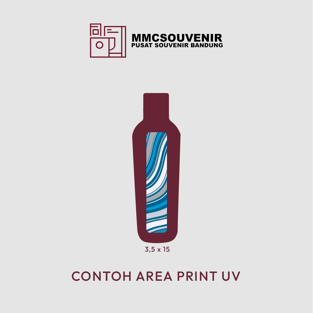 panduan area cetak print UV tumbler Canten