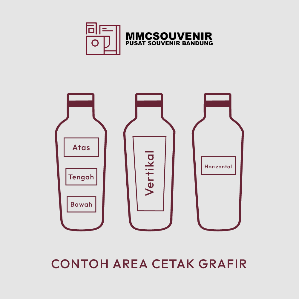 panduan area cetak laser grafir tumbler Canten Glossy