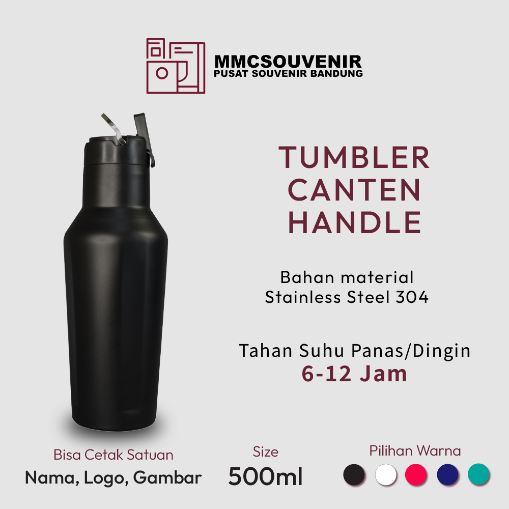 tumbler custom Canten Handle Bandung tampak produk