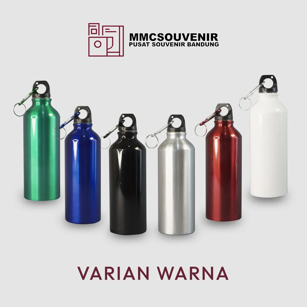Pilihan warna tumbler Sport Carabiner custom Bandung untuk souvenir dan merchandise