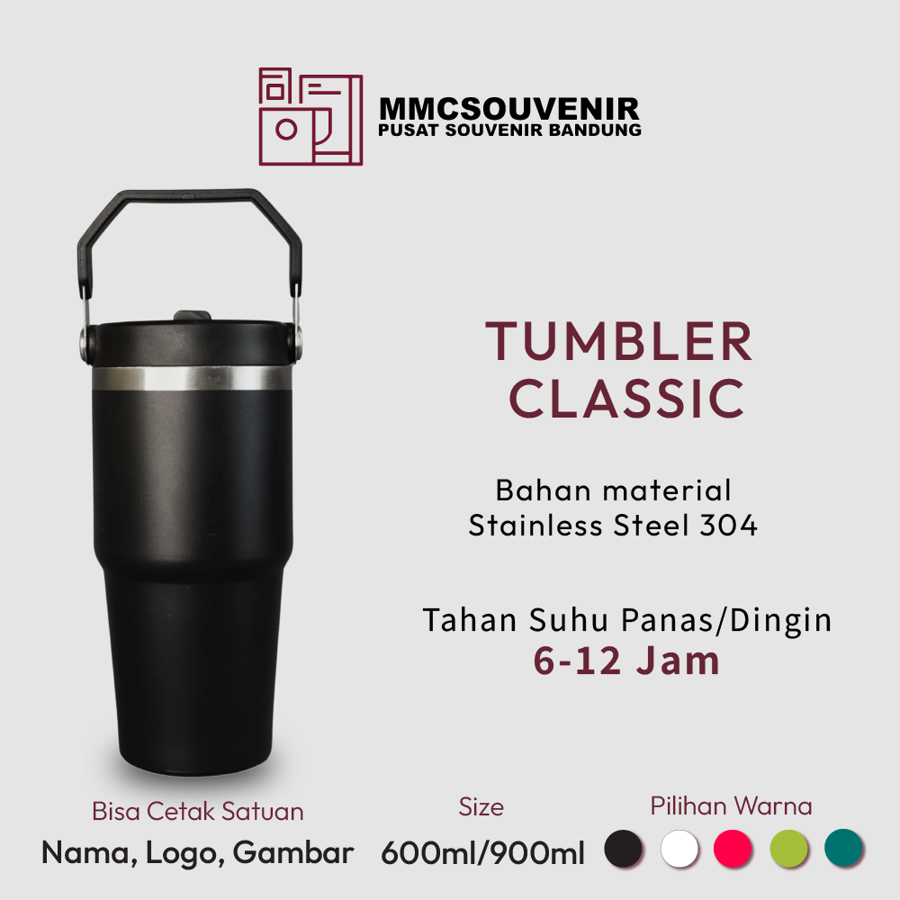 tumbler custom Classic Bandung tampak produk