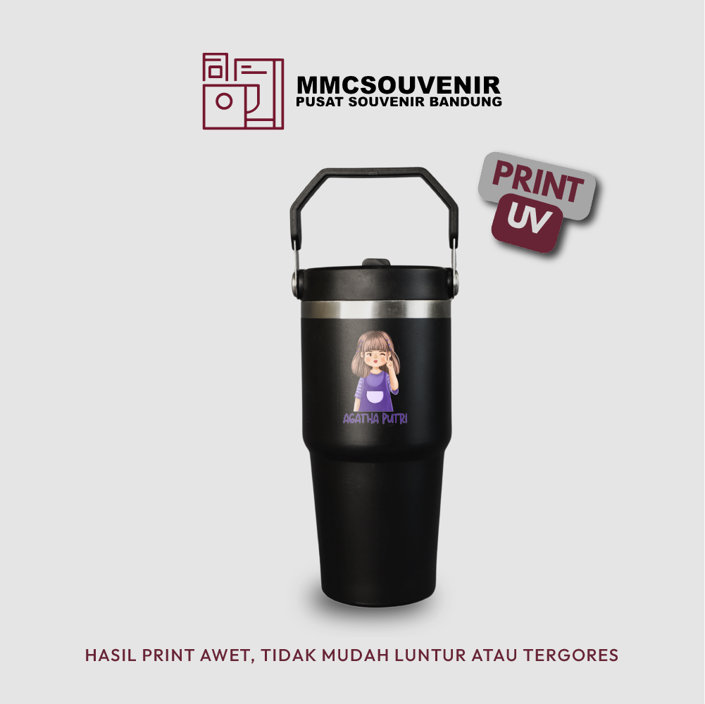 contoh hasil print UV pada tumbler Classic