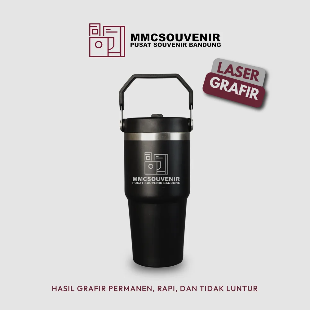 Contoh hasil grafir tumbler Classic, jasa grafir tumbler laser Bandung