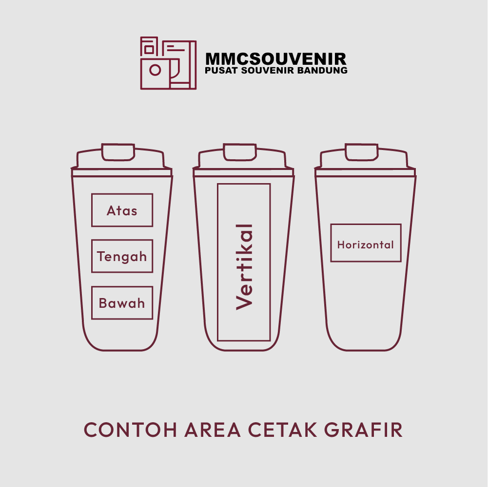 panduan area cetak laser grafir tumbler Coffee 510