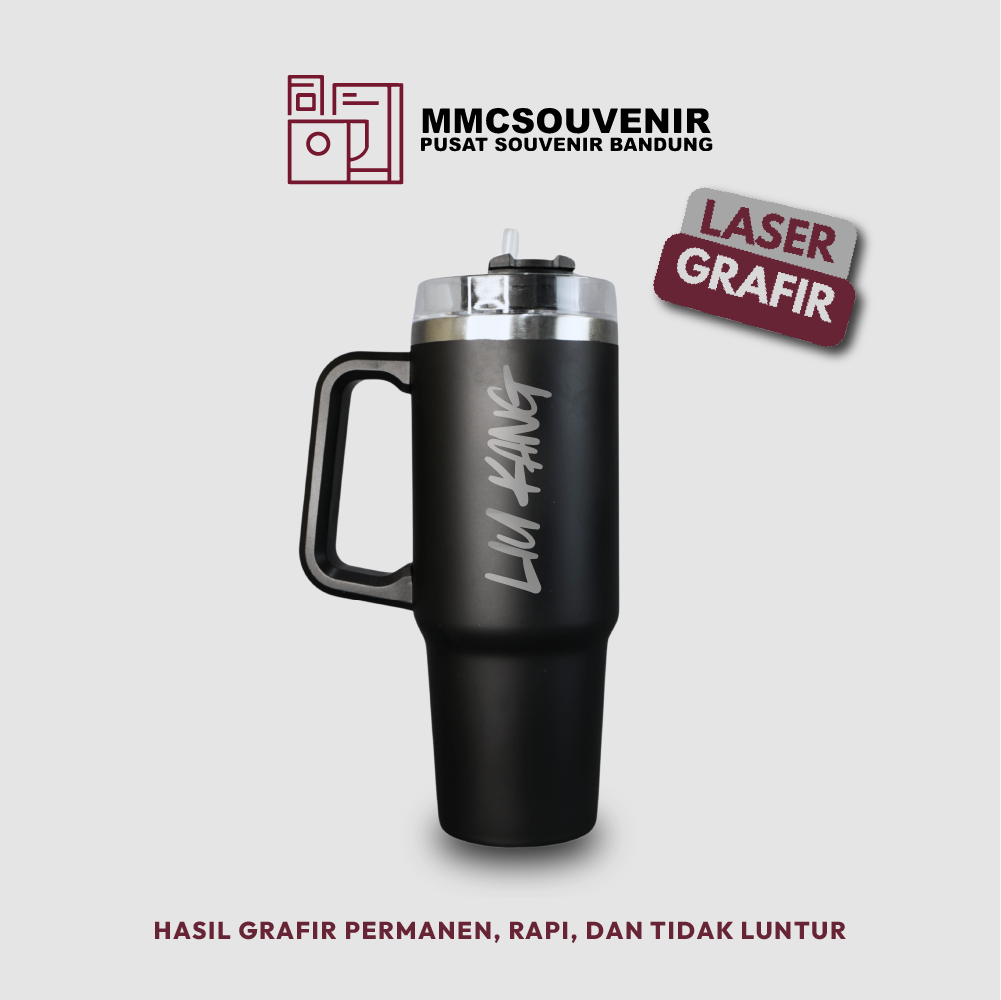 contoh hasil laser grafir pada tumbler Cruizer