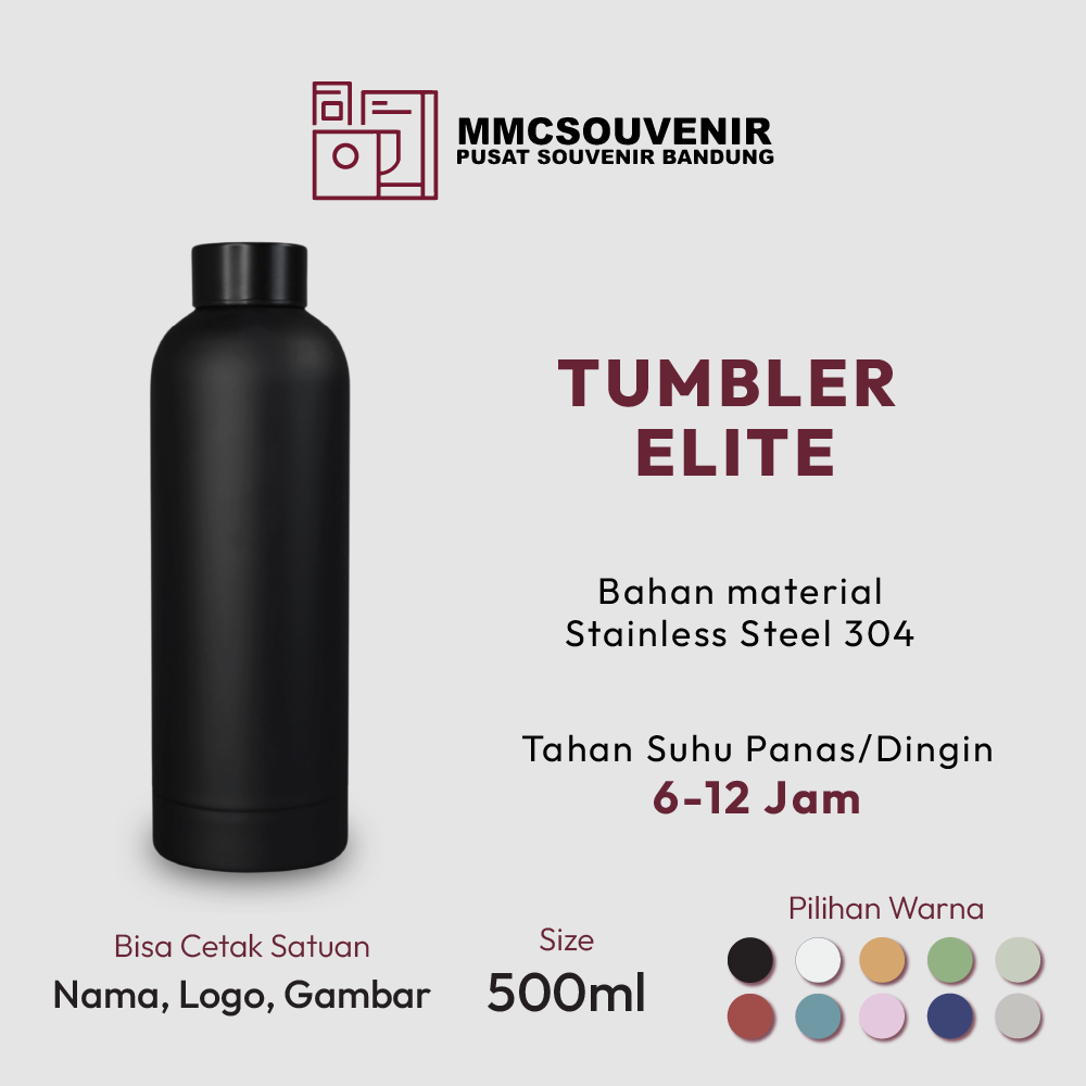 tumbler custom Elite Bandung tampak produk