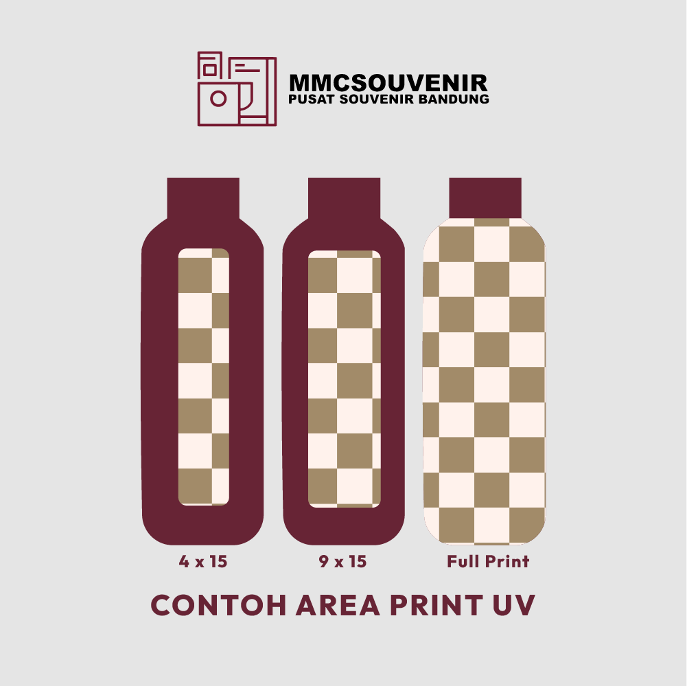 panduan area cetak print UV tumbler Elite