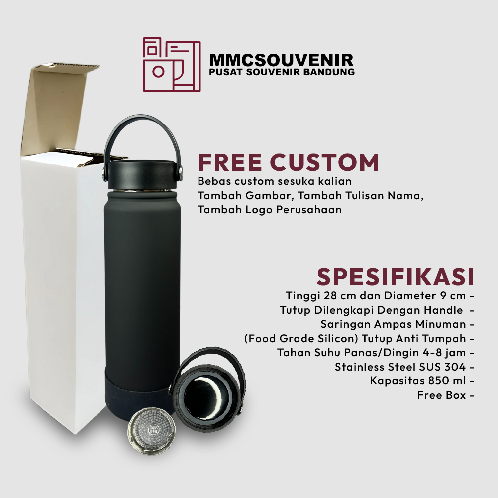 spesifikasi tumbler Hydro Style stainless steel 304