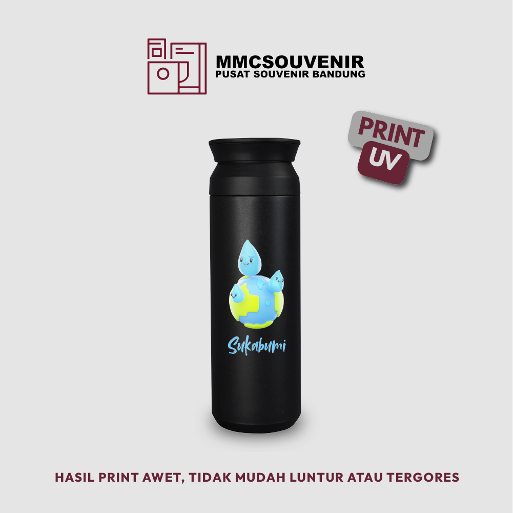 contoh hasil print UV pada tumbler Japan Datar