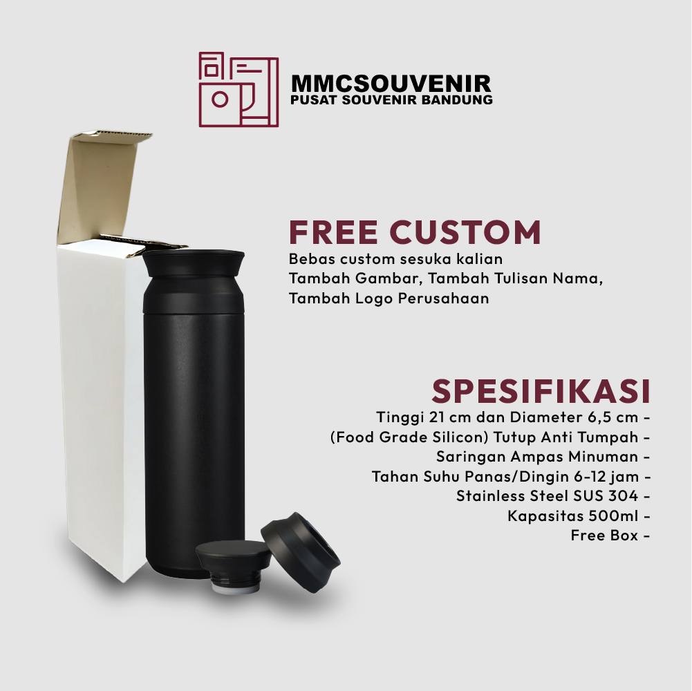 spesifikasi tumbler Japan Datar stainless steel 304