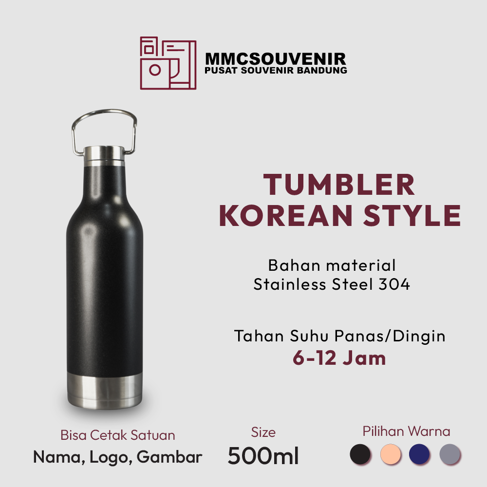 tumbler custom Korean Style Bandung tampak produk