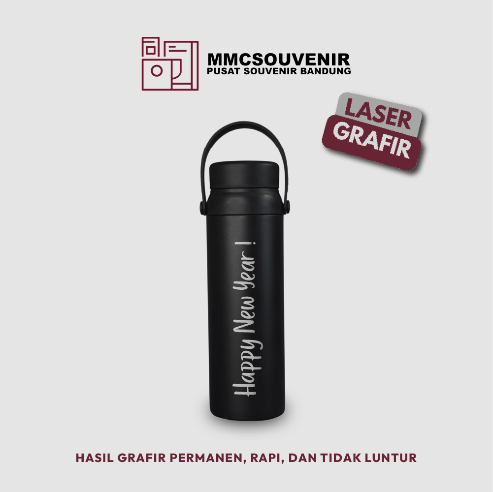 contoh hasil laser grafir pada tumbler Lino