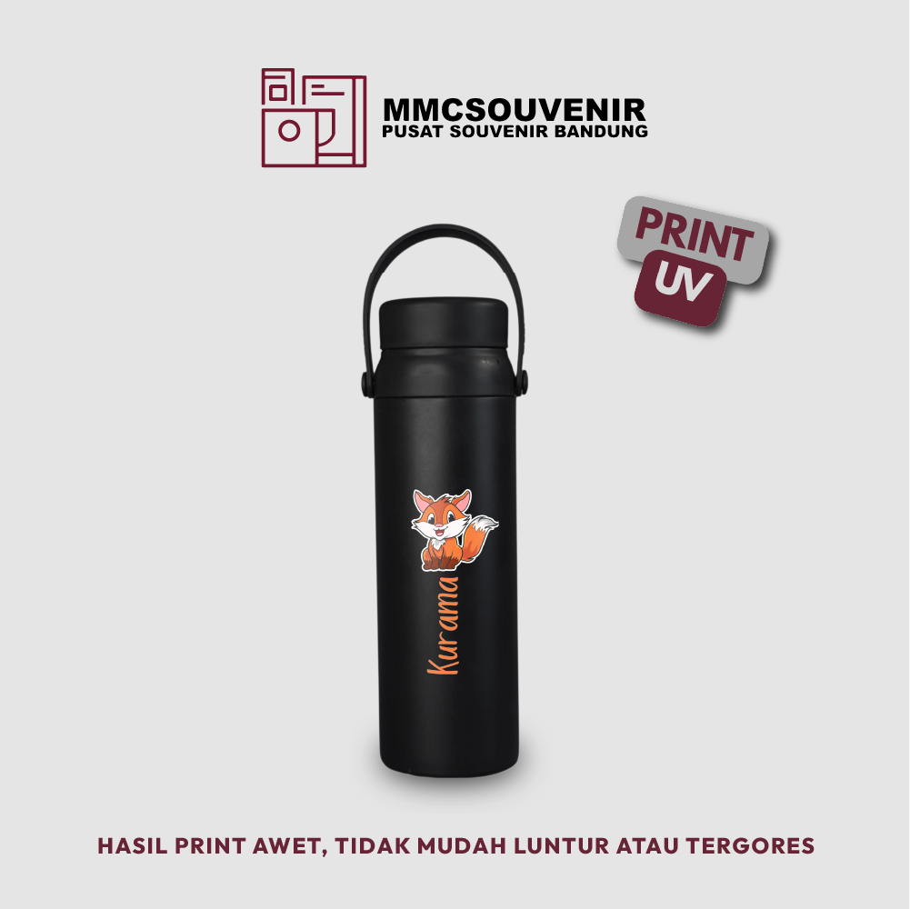 contoh hasil print UV pada tumbler Lino
