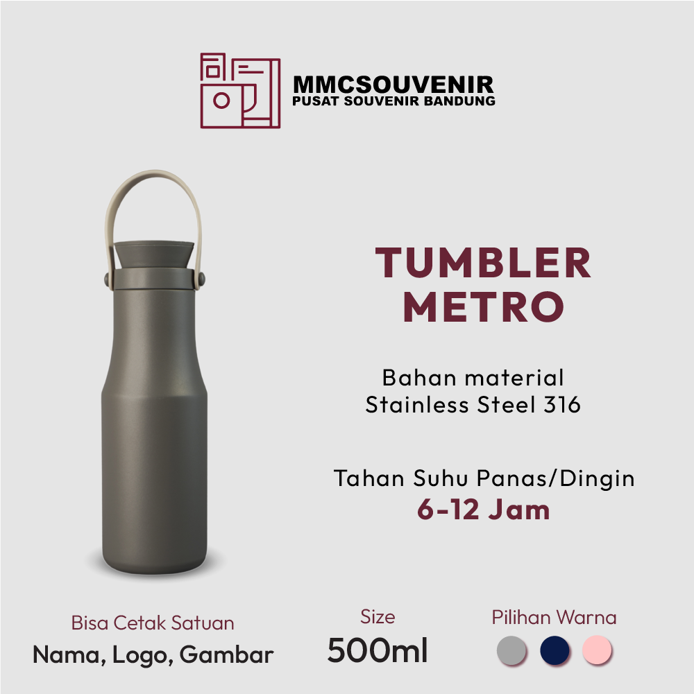 tumbler custom Metro Bandung tampak produk