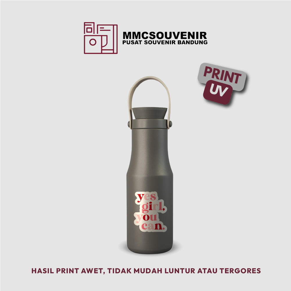contoh hasil print UV pada tumbler Metro