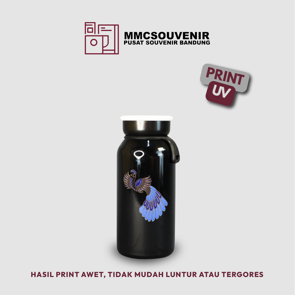 contoh hasil print UV pada tumbler Milky