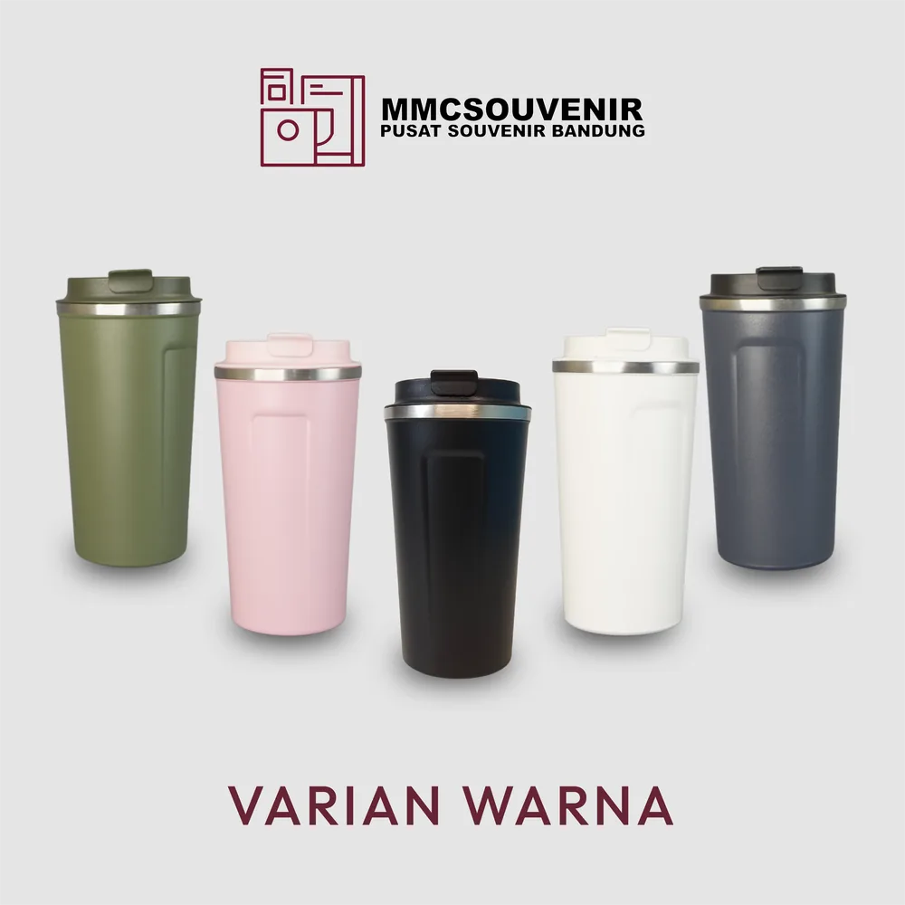 Pilihan warna tumbler Coffee 510 custom Bandung untuk souvenir dan merchandise