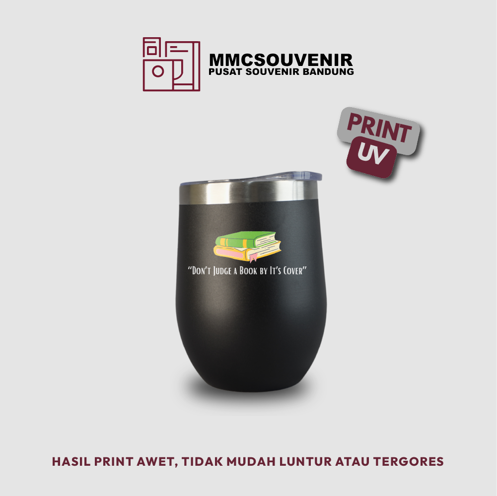 contoh hasil print UV pada tumbler Mug Egg