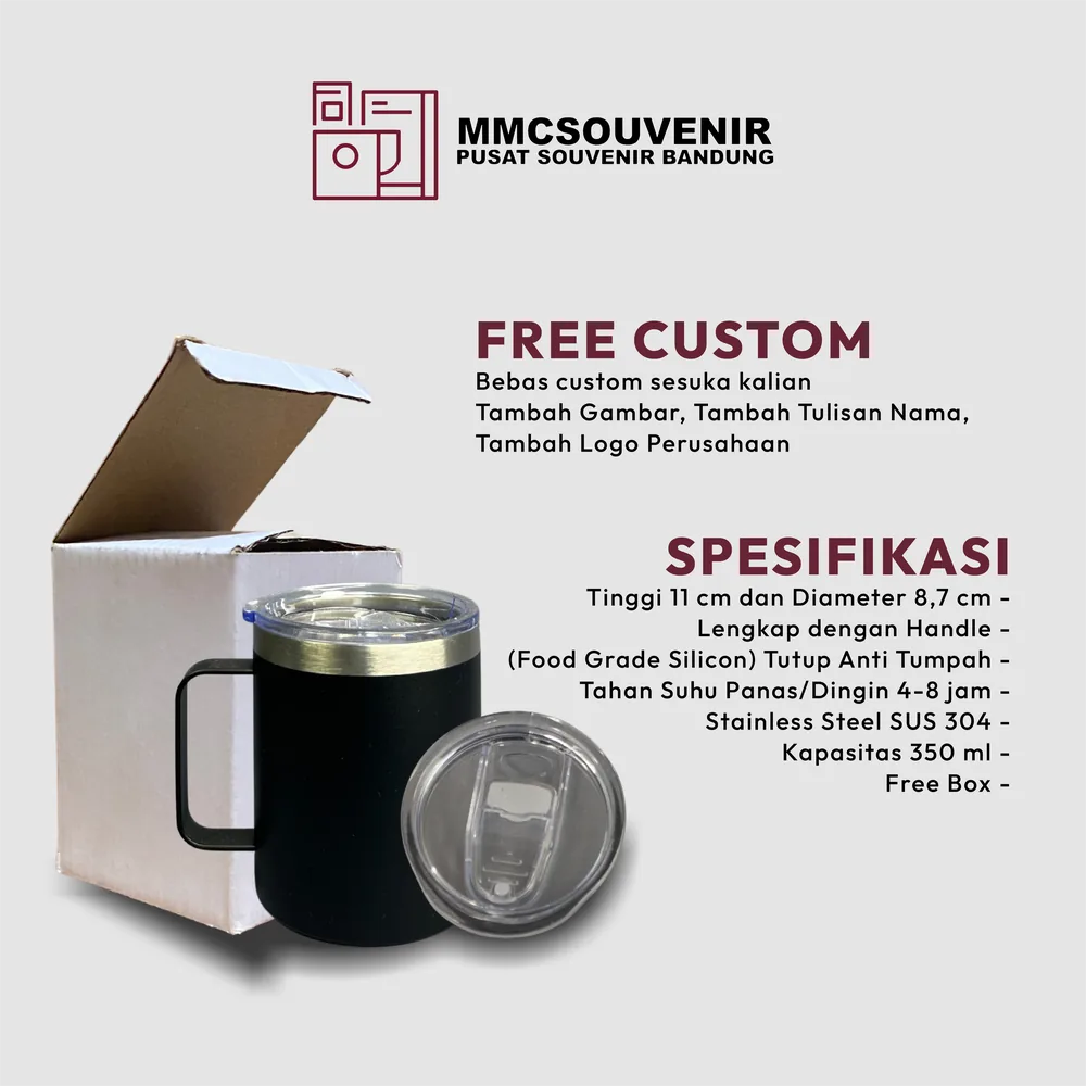 Spesifikasi tumbler Office stainless steel 304, tumbler custom Bandung