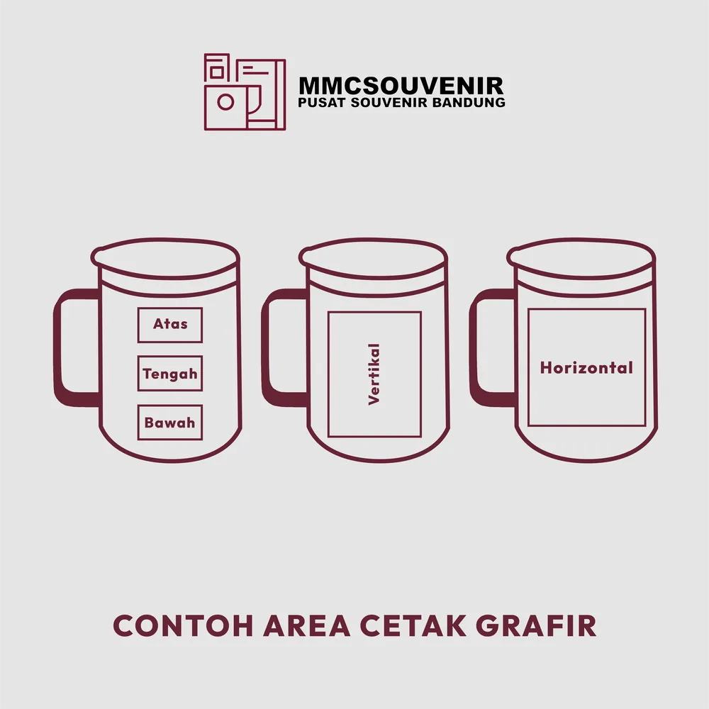 Panduan area cetak grafir laser tumbler Office custom Bandung