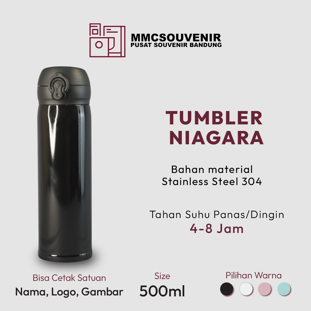 tumbler custom Niagara Bandung tampak produk