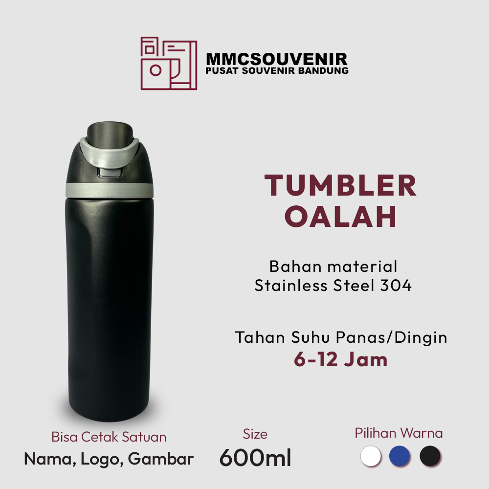 tumbler custom Oalah Bandung tampak produk