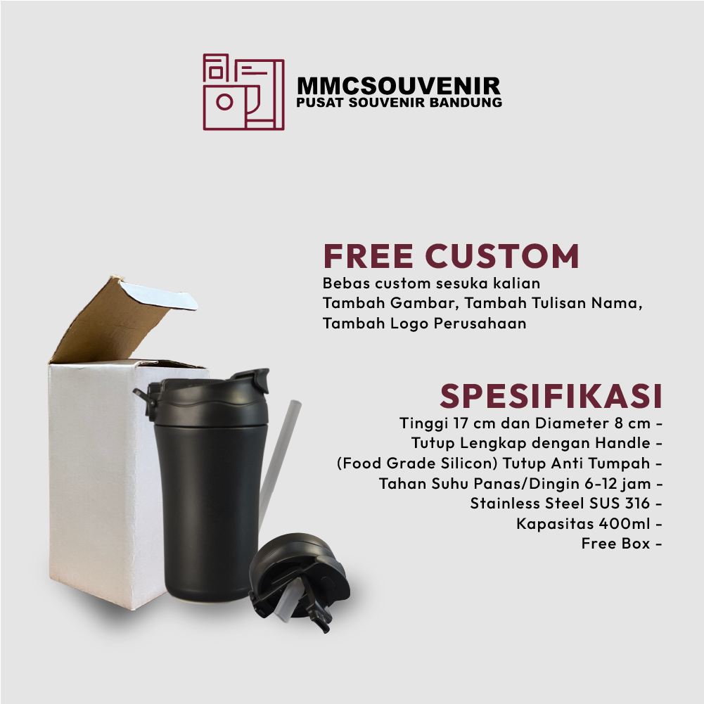 spesifikasi tumbler Omega stainless steel 304
