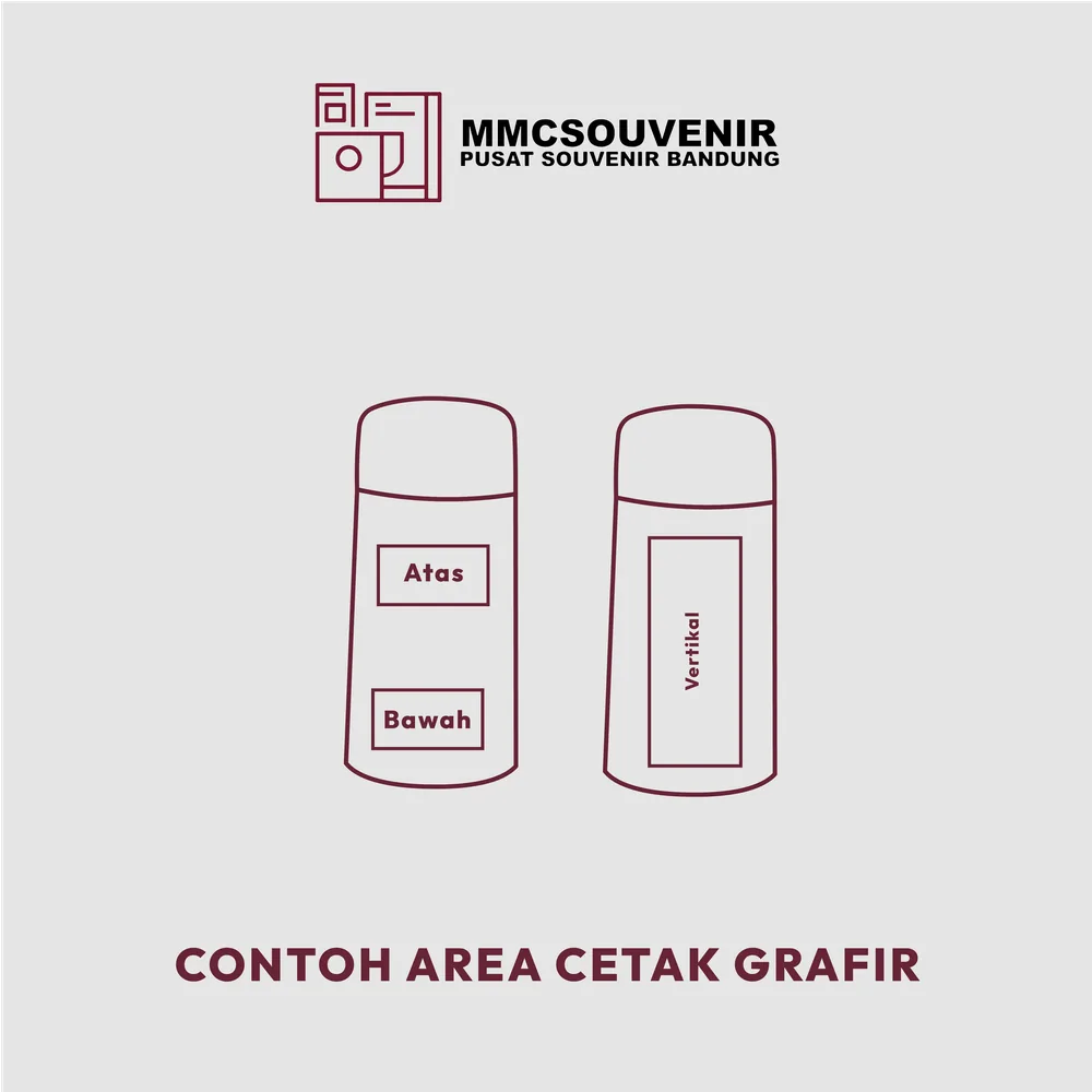 Panduan area cetak grafir laser tumbler Pocket Mini 150ml custom Bandung