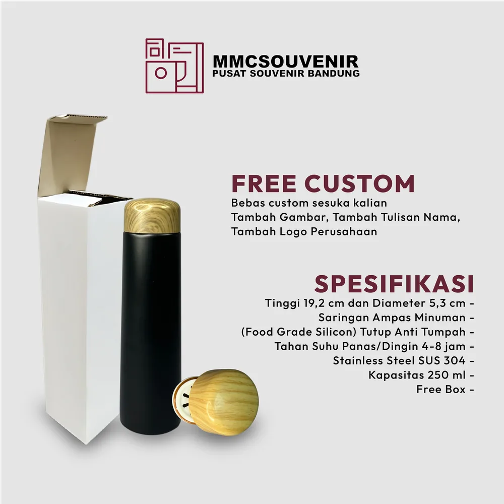 Spesifikasi tumbler Pocket Mini 250ml stainless steel 304, tumbler custom Bandung