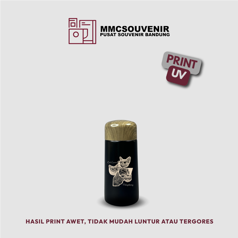 contoh hasil print UV pada tumbler Pocket Mini 150ml