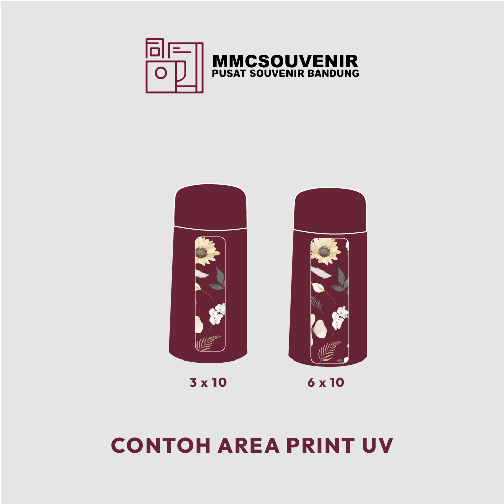 panduan area cetak print UV tumbler Pocket Mini 150ml
