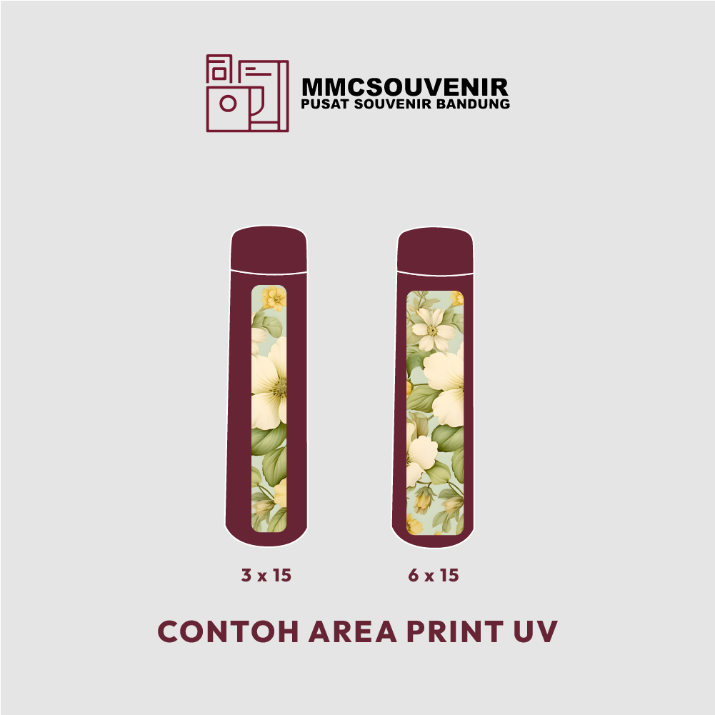 panduan area cetak print UV tumbler Pocket Mini 250ml