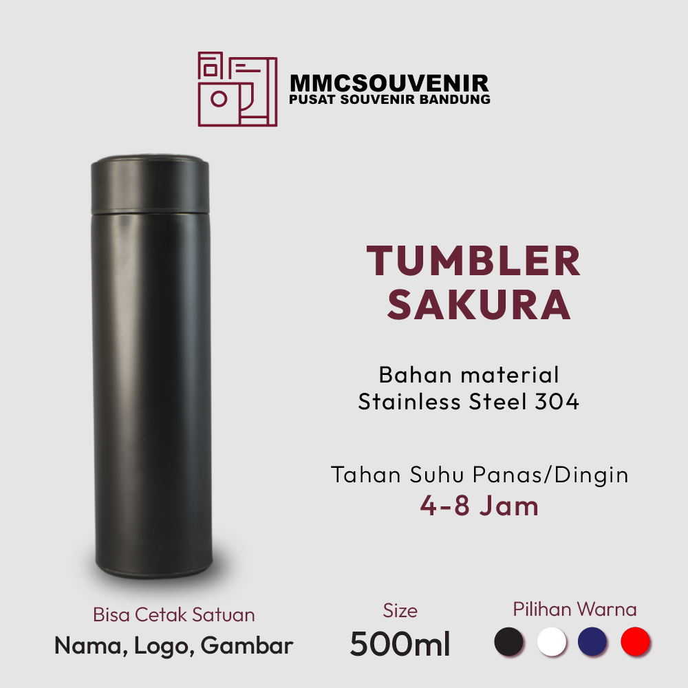 tumbler custom Sakura Bandung tampak produk
