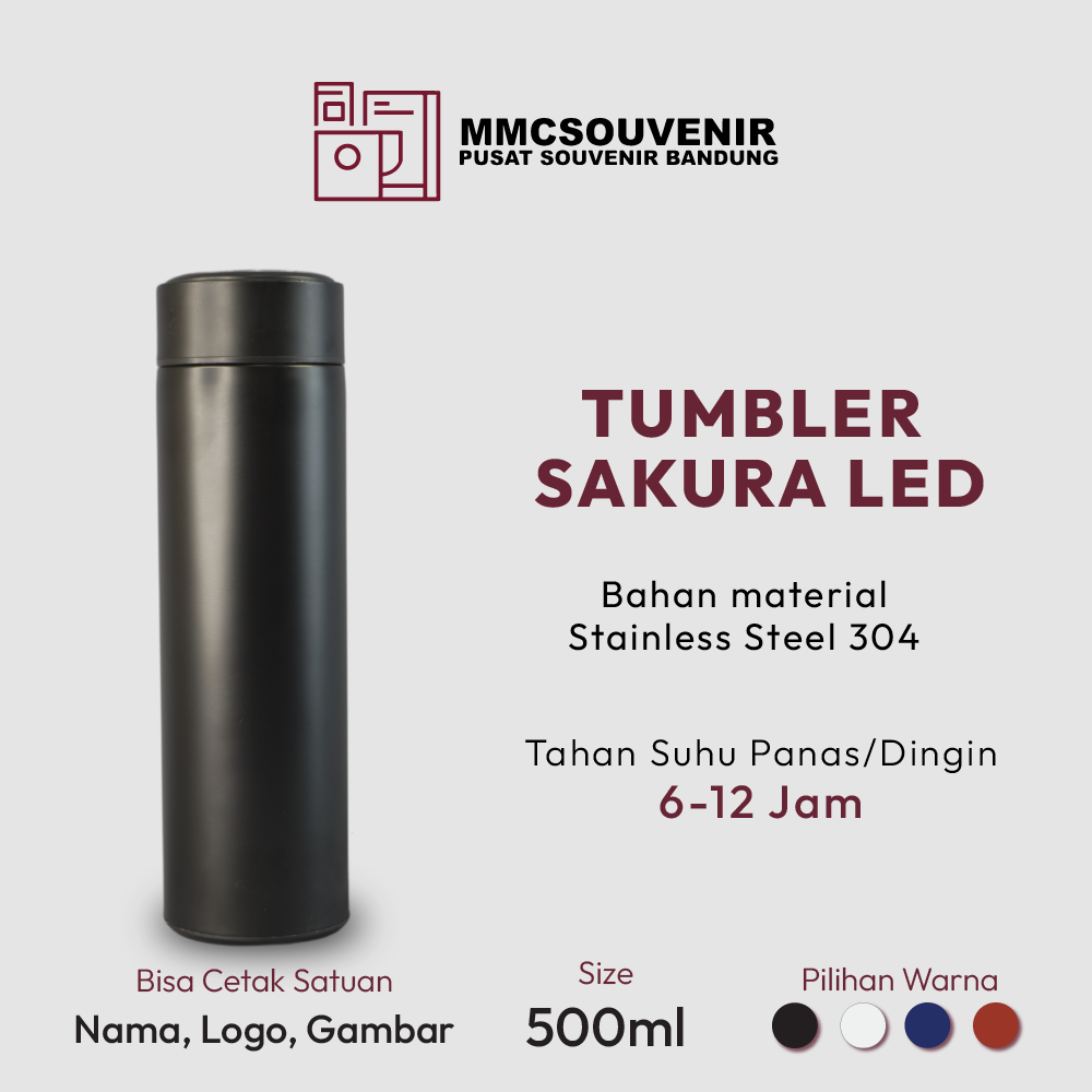 tumbler custom Sakura Led Bandung tampak produk