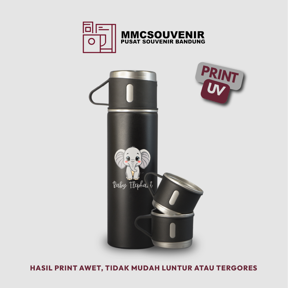 contoh hasil print UV pada tumbler Set Sultan
