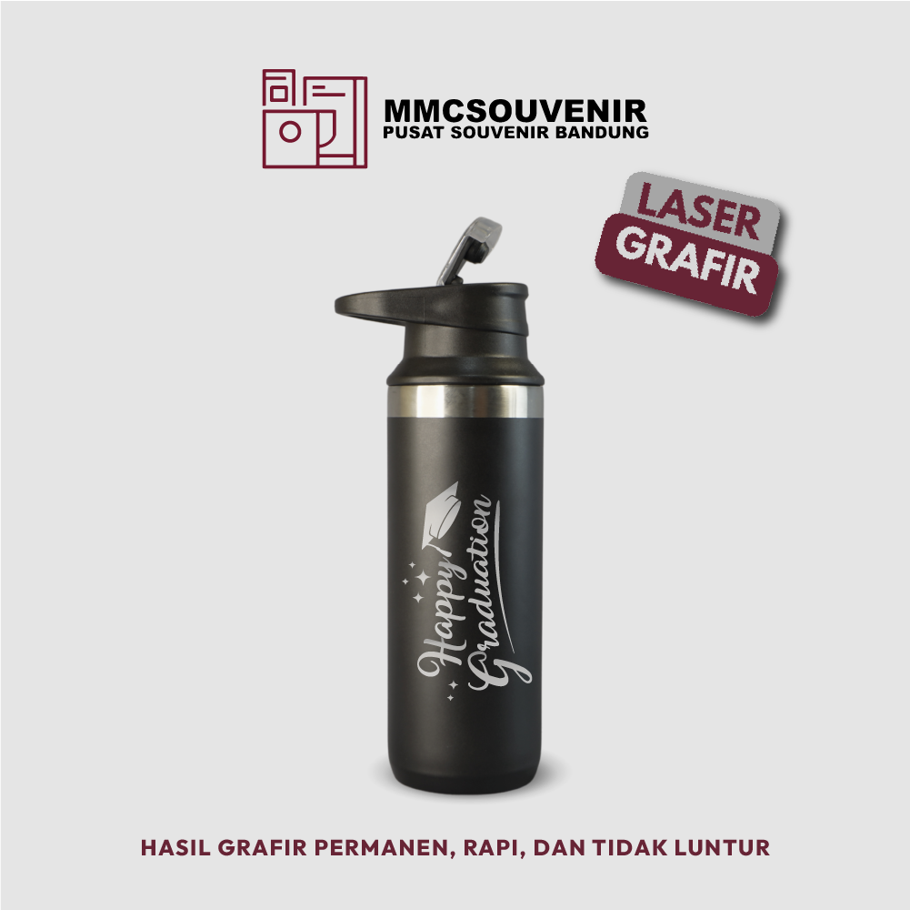 contoh hasil laser grafir pada tumbler Sporty
