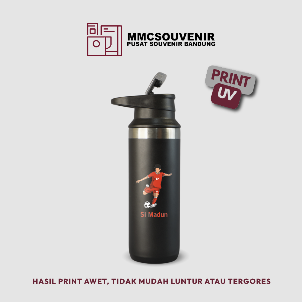 contoh hasil print UV pada tumbler Sporty