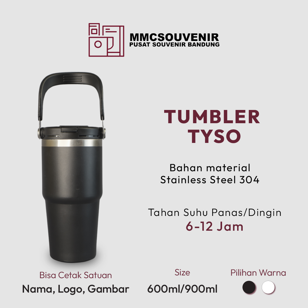 tumbler custom Tyiso Bandung tampak produk