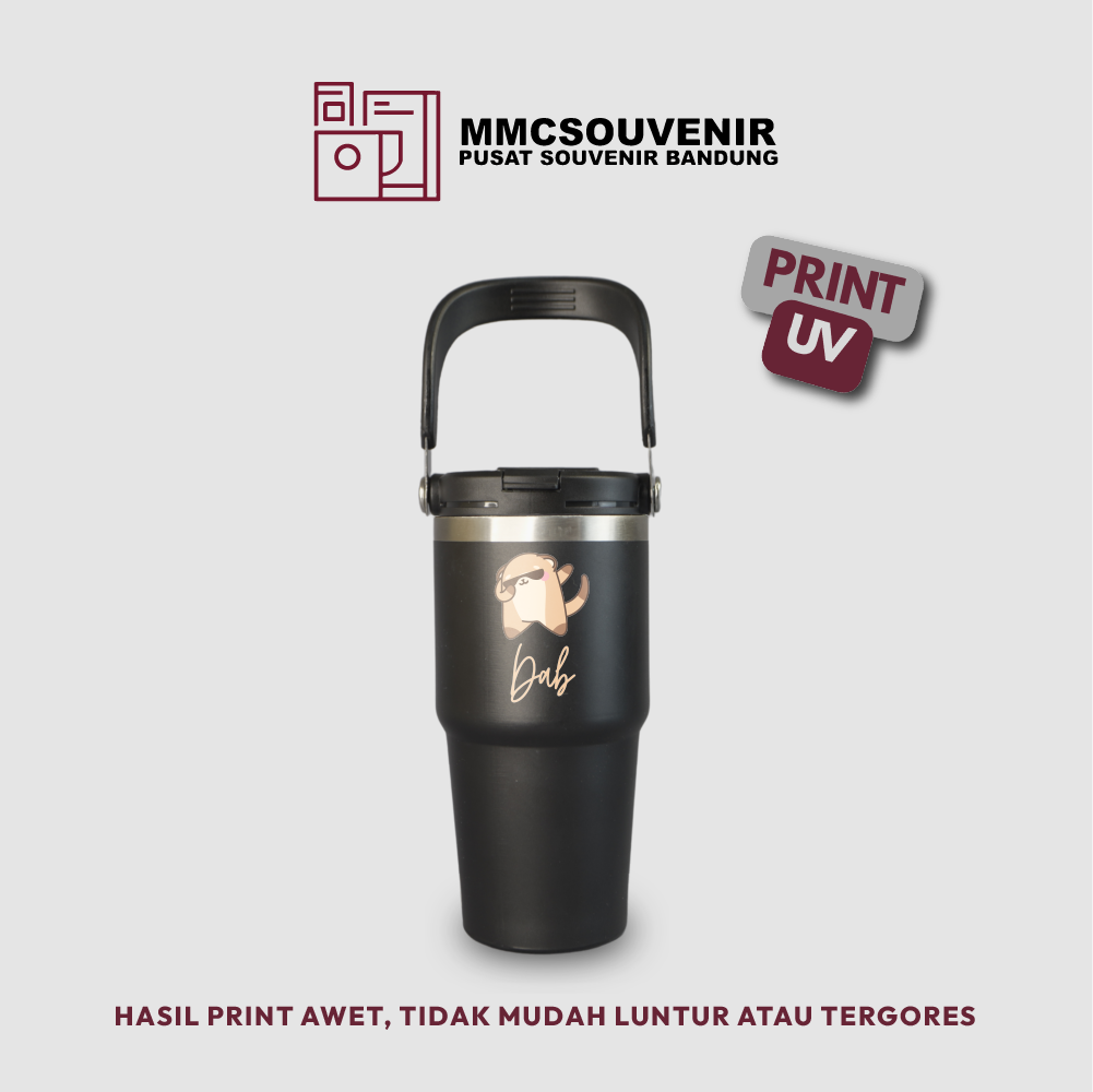 contoh hasil print UV pada tumbler Tyiso