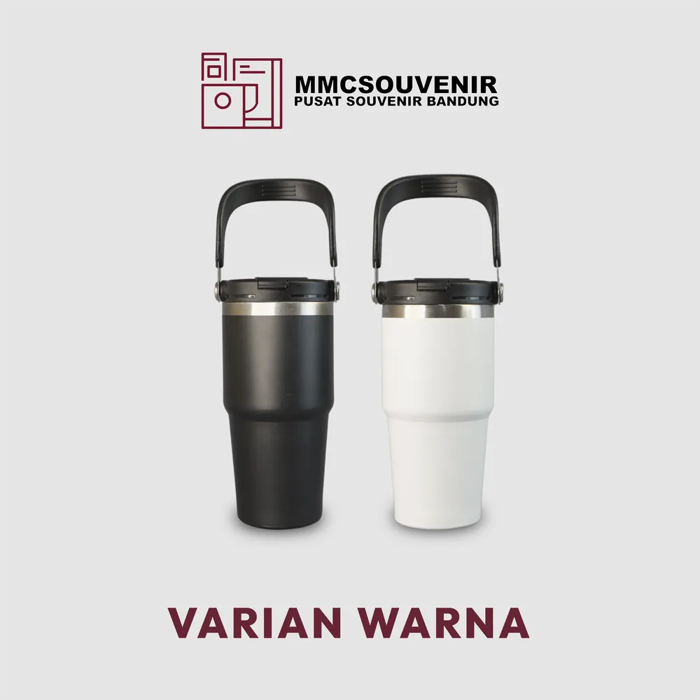 Contoh hasil Print UV logo warna di tumbler Tyso 600 custom Bandung