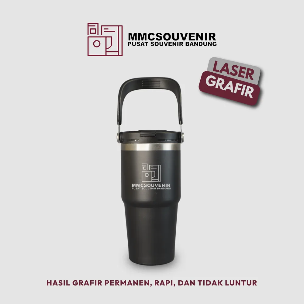 Panduan area cetak grafir laser tumbler Tyso 600 custom Bandung