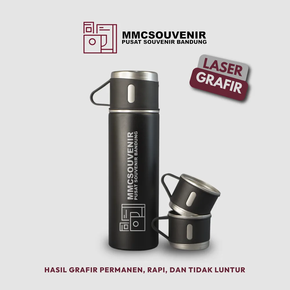 Contoh hasil grafir tumbler Set Sultan, jasa grafir tumbler laser Bandung